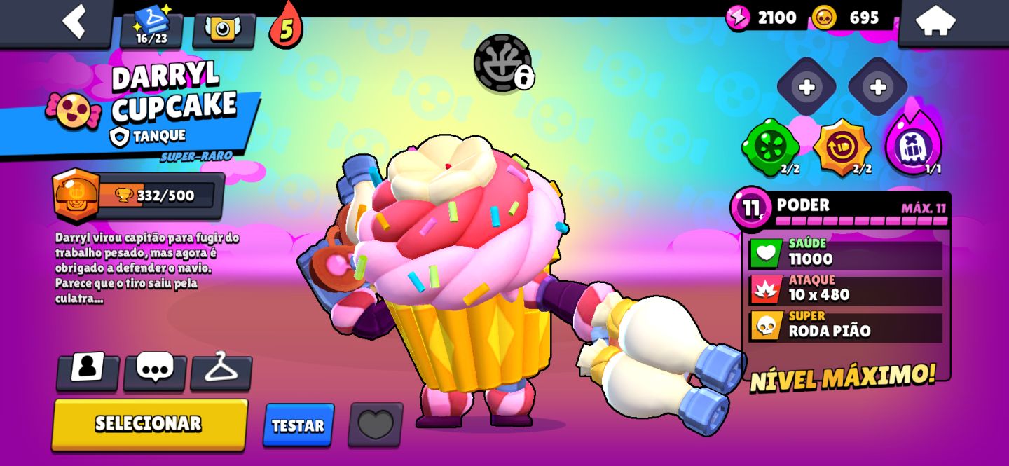 Brawl stars conta boa com foco em upar!!