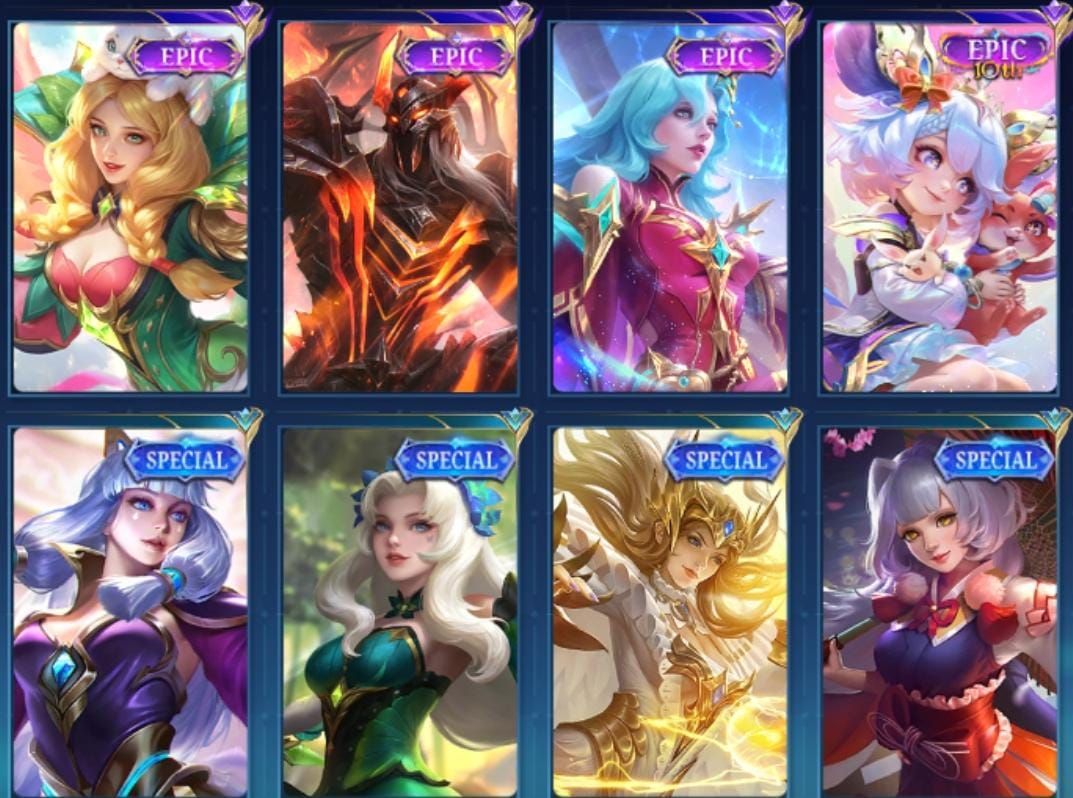 Conta mobile legends com muitas skins
