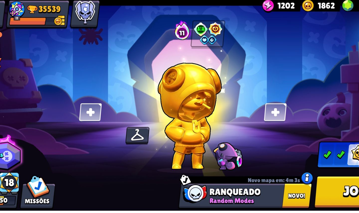 Conta Brawl stars 35k de troféus, bem upada.