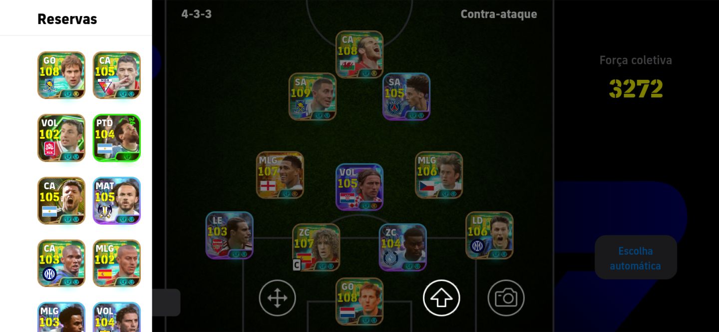 [] CONTA EFOOTBALL MOBILE FORÇA COLETIVA 3272 (CONTA GEMADA / TOP DIVI
