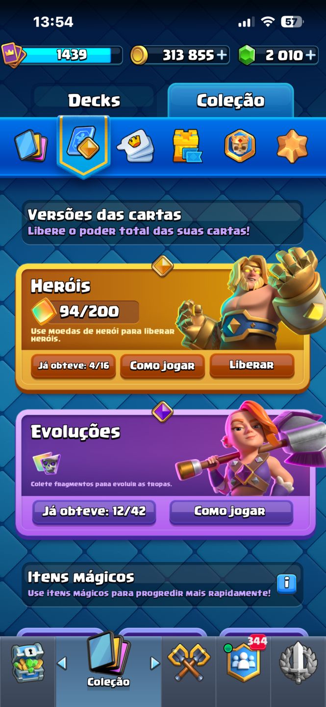 CONTA DE CLASH ROYALE| - 11k DE TROFÉUS | TODAS AS CARTAS | 1K975 GEMAS!