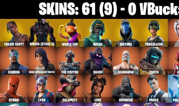 61 skins Travis Scott Omega (stage 5) WORLD CUP Reflex Sultura Trailblazer MAKO