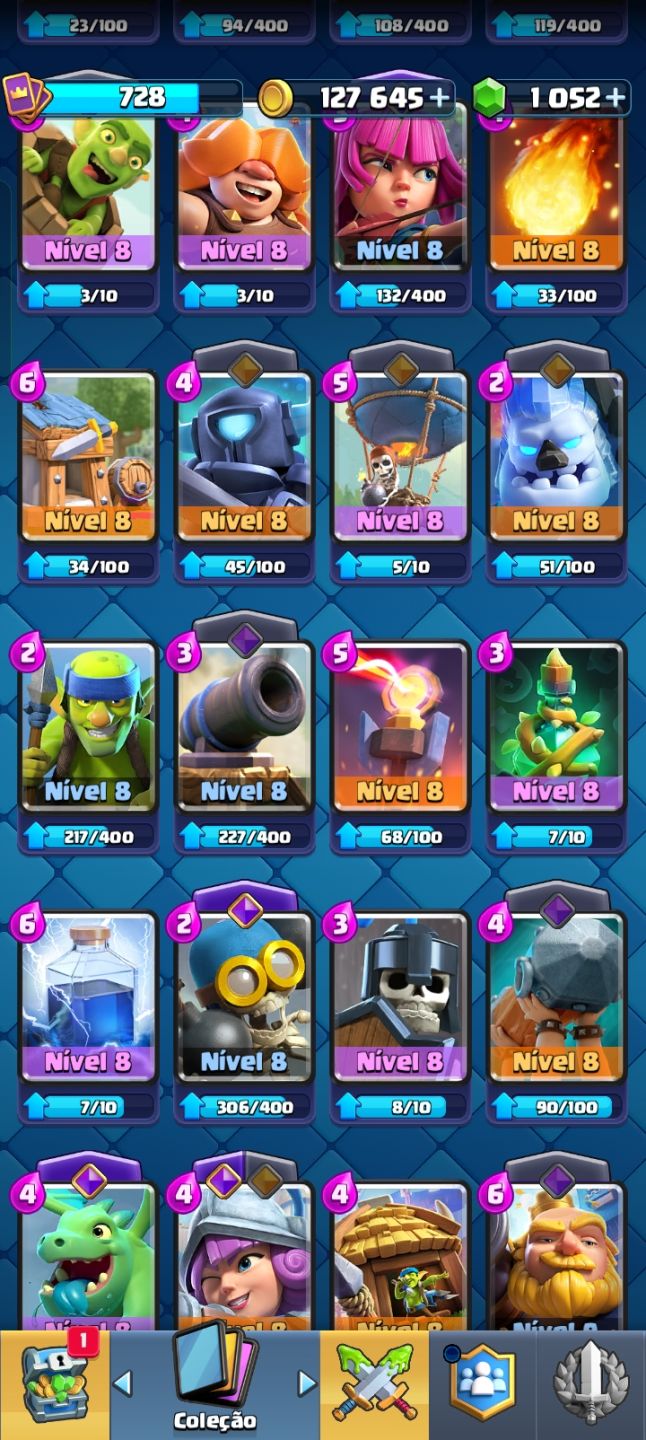 1 x 07 12 22 3.9K 4 1 81 CONTAS UPADAS E BARATAS CLASH ROYALE +CAMPEÕES +EVO