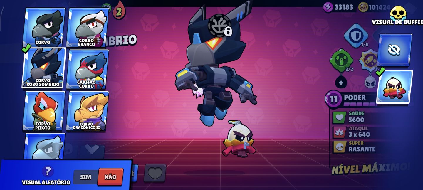 Conta profissional de brawl stars 66K de Troféus
