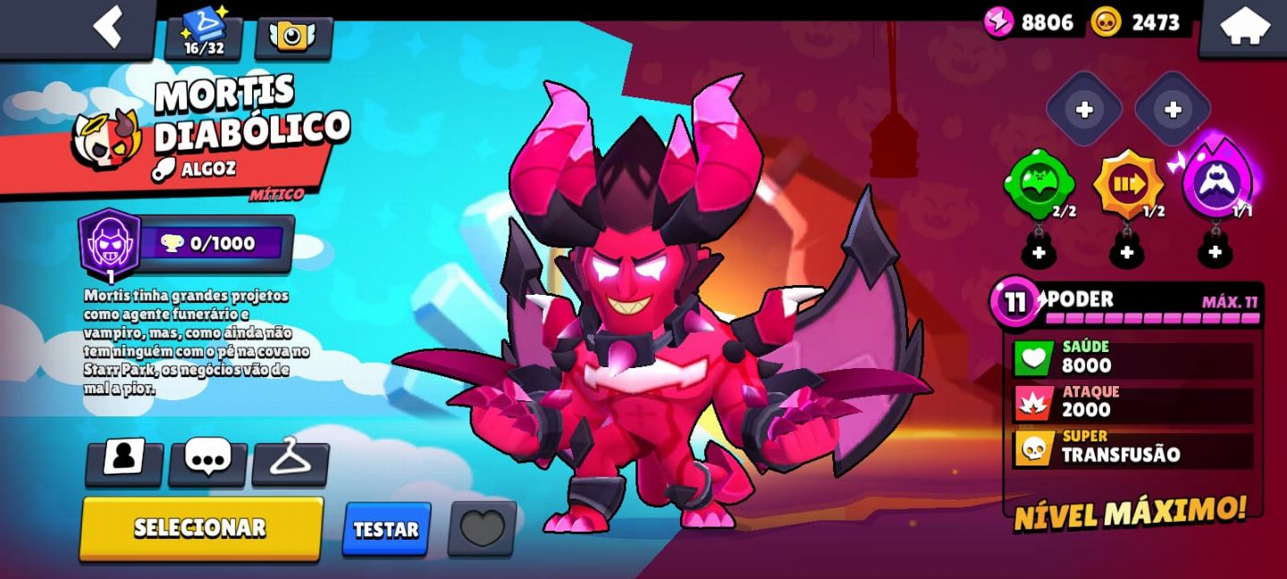 Conta de brawl e clash muito rara