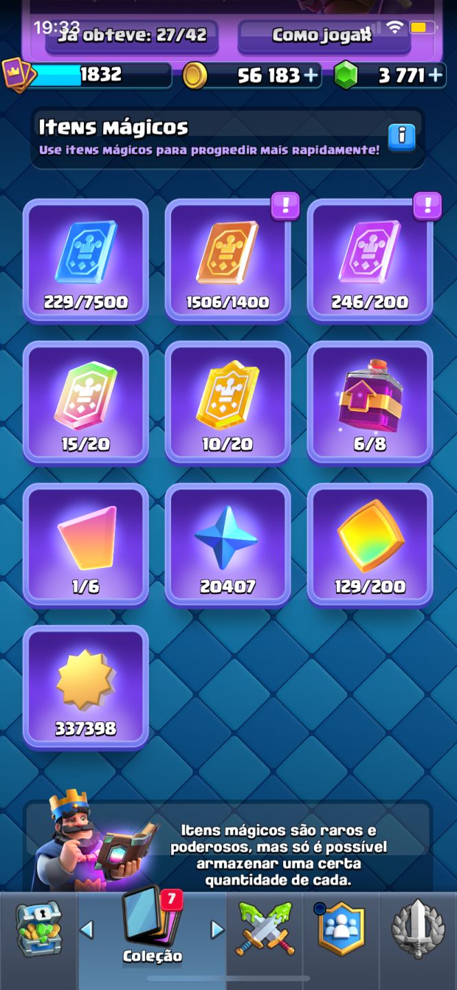 CONTA CLASH ROYALE NÍVEL 16, 3770 gemas