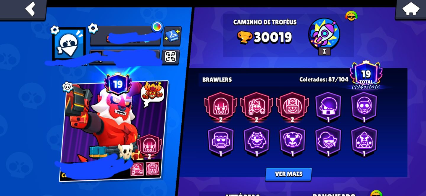 CONTA DE BRAWL STARS 30K+ TROFÉUS FULL ACESSO