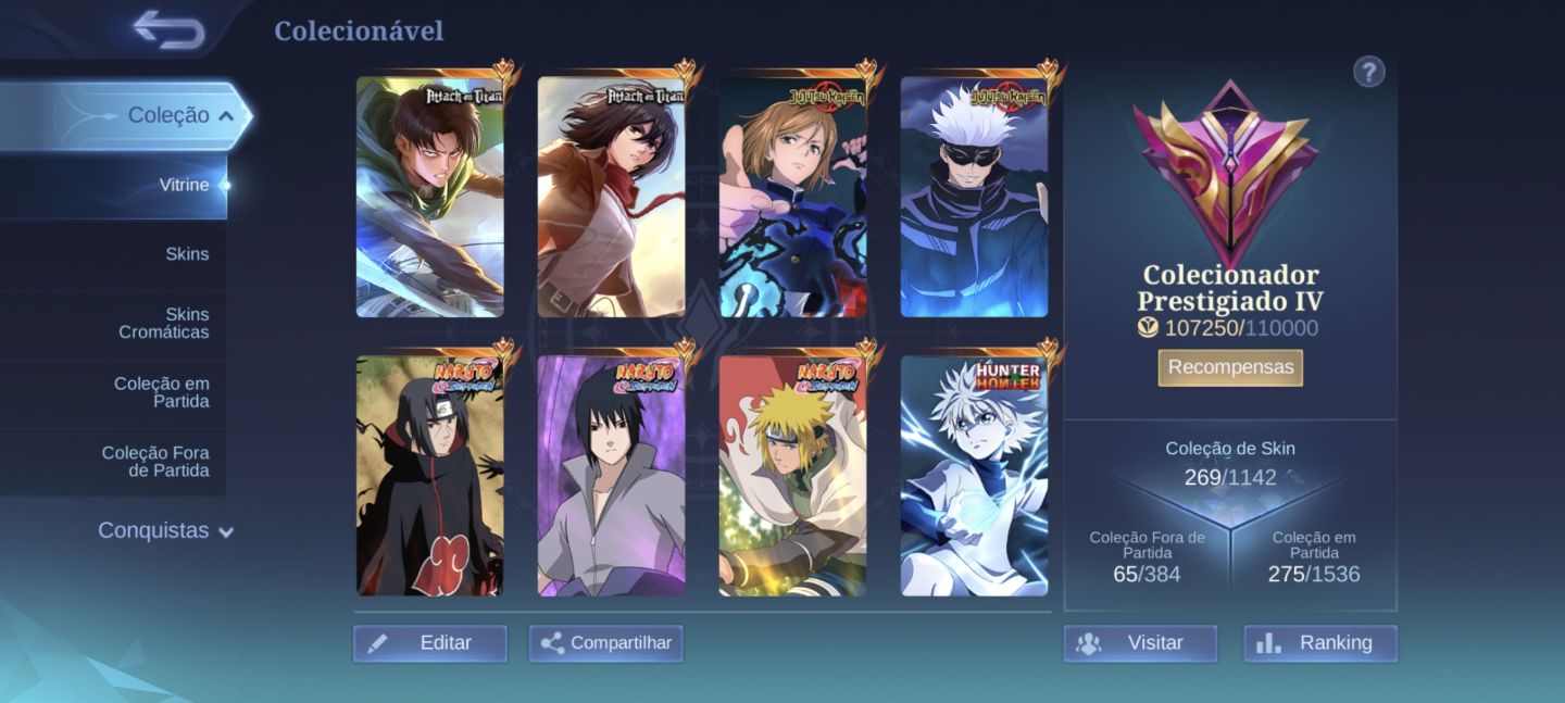 Conta Collabs Mobile Legends