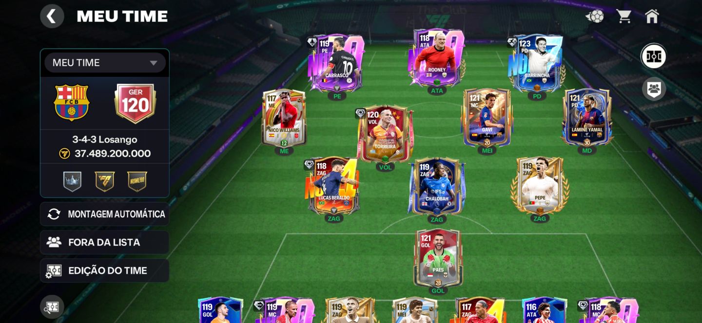 Conta FC MOBILE GER+120 com lamine yamal +Cristiano Ronaldo+bellingham