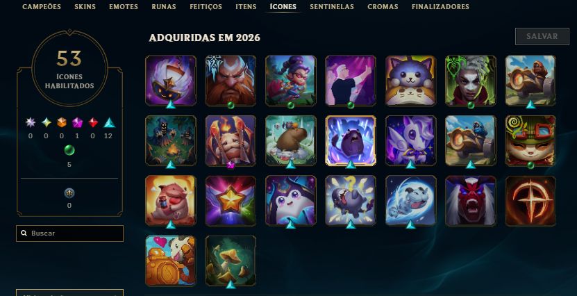 CONTA PLATINA / VEIGAR CRIPTA DE MAGMA / KHAZIX ESTRELA NEGRA / 16 SKINS /14KEA