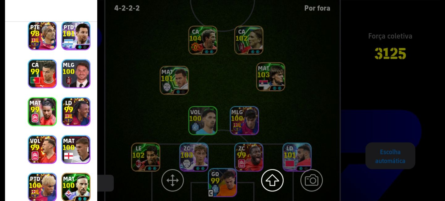 CONTA DE EFOOTBALL PARA COMEÇAR BEM