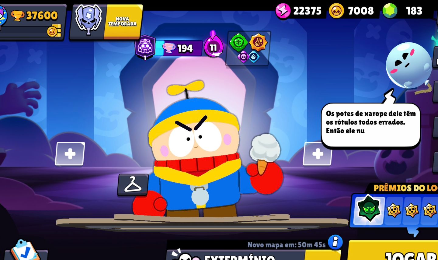 Duas contas Brawl Stars antigas e paradas