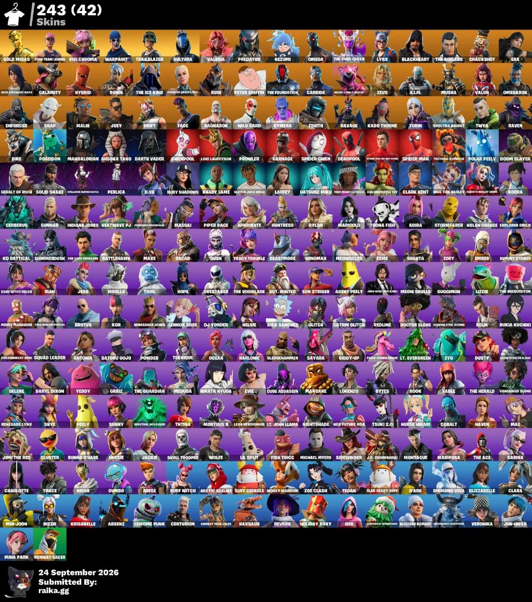 Conta Fortnite com 243 Skins e Muitos Emotes Raros e Stw Fundador