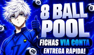 FICHAS 8 BALL POOL VIA ID [40% DE DESCONTO + MENOR PREÇO]