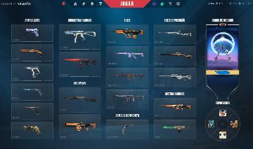 Conta de valorant com diversas skins