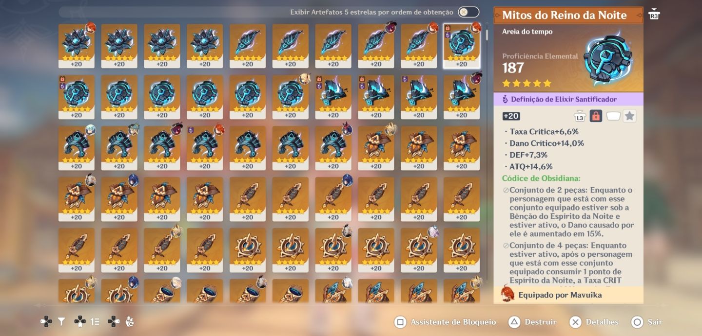 CONTA GENSHIN IMPACT TODOS PERSONAGENS LVL 90 (VÁRIOS C6)+30 ARMAS 5 MAPAS 100%