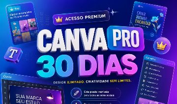 Adquira o Canva Profissional Por 30 dias no seu email