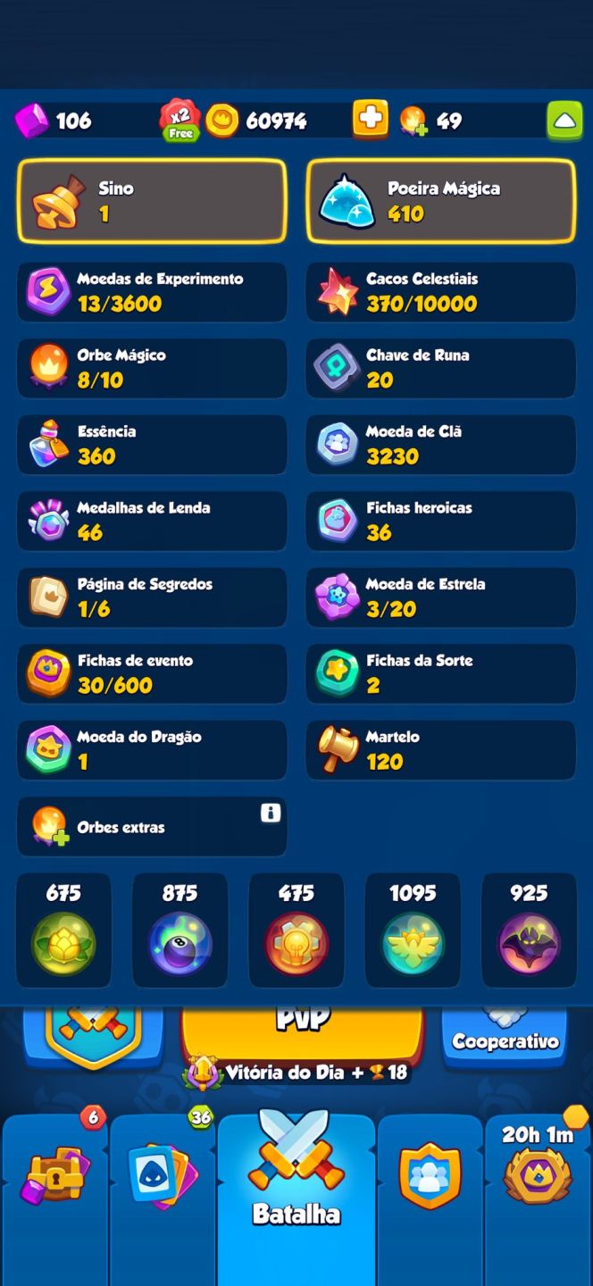 Conta Rush Royale w/ Fenix lv15