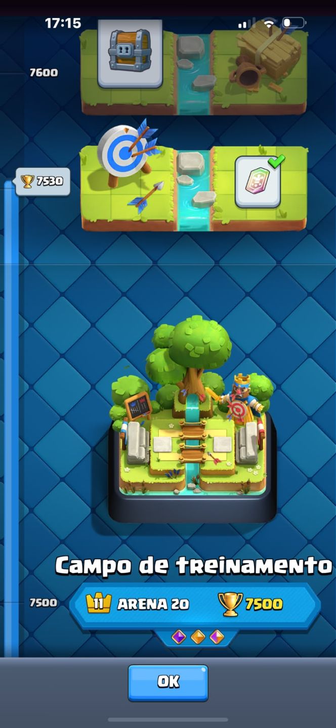 Contas clash royale +11k trofeus +120 cartas +3k gemas