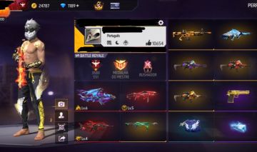 Conta de Free Fire com Angelical, 21 passes, bandeirão
