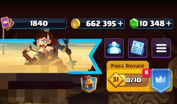 Conta Clash Royale nv. de coleção 1840 (Torre do rei 16)!!!!