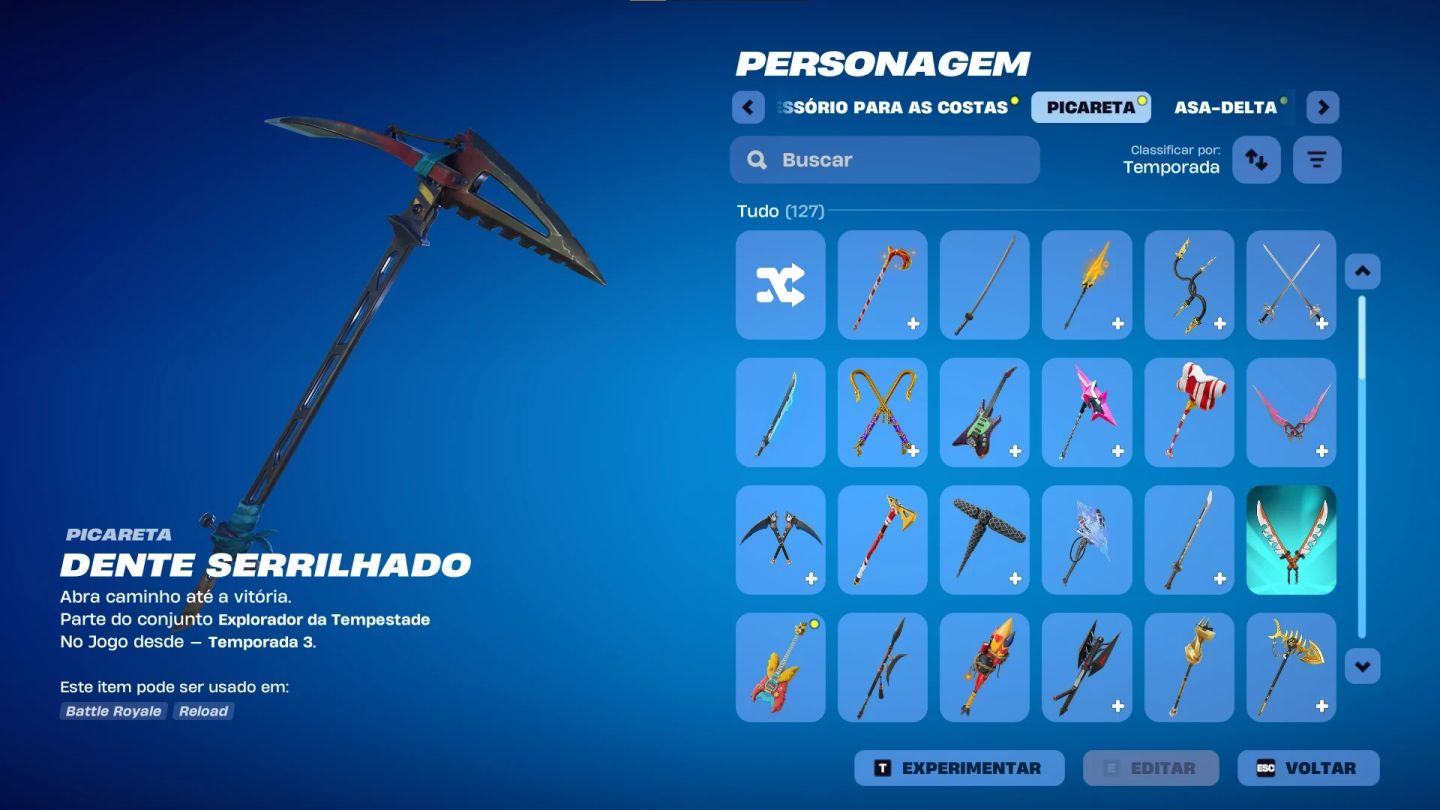 Conta Epic/Fortnite com Travis Scott,Atemporal e mais skins antigas