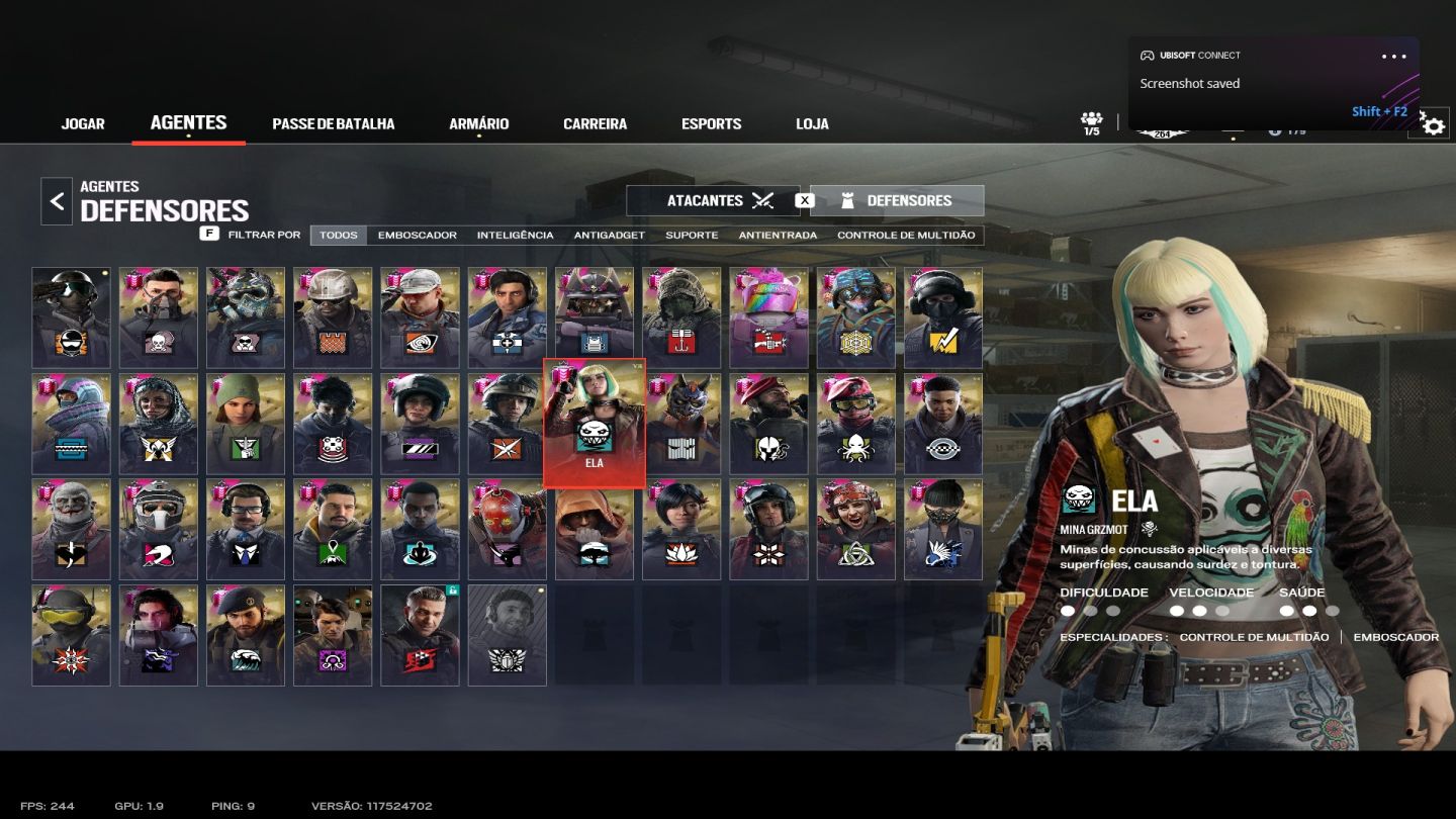 CONTA RAIMBOW SIX COM MUITA COISA LVL264