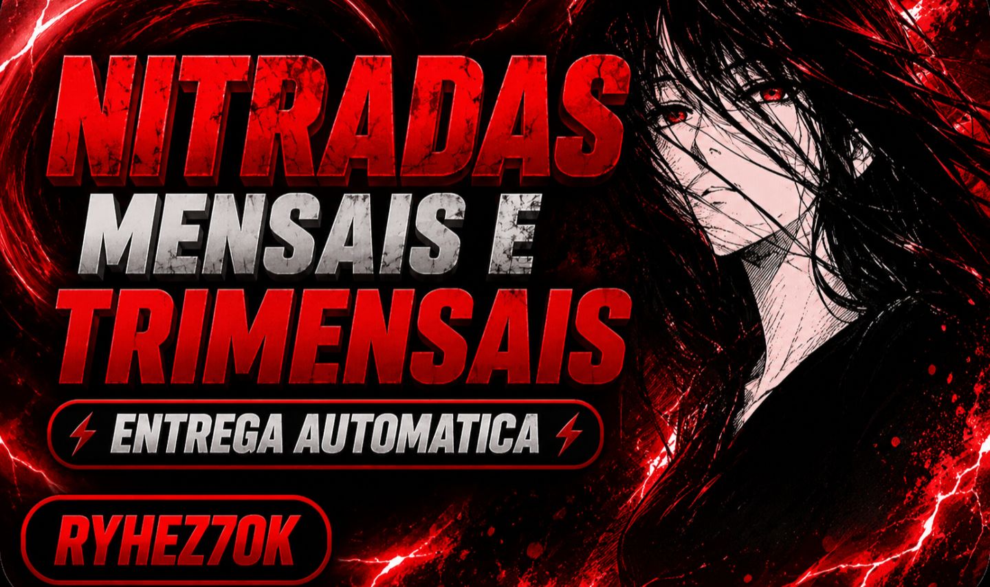 Contas Com Nitro Discord (1/3 mêses)