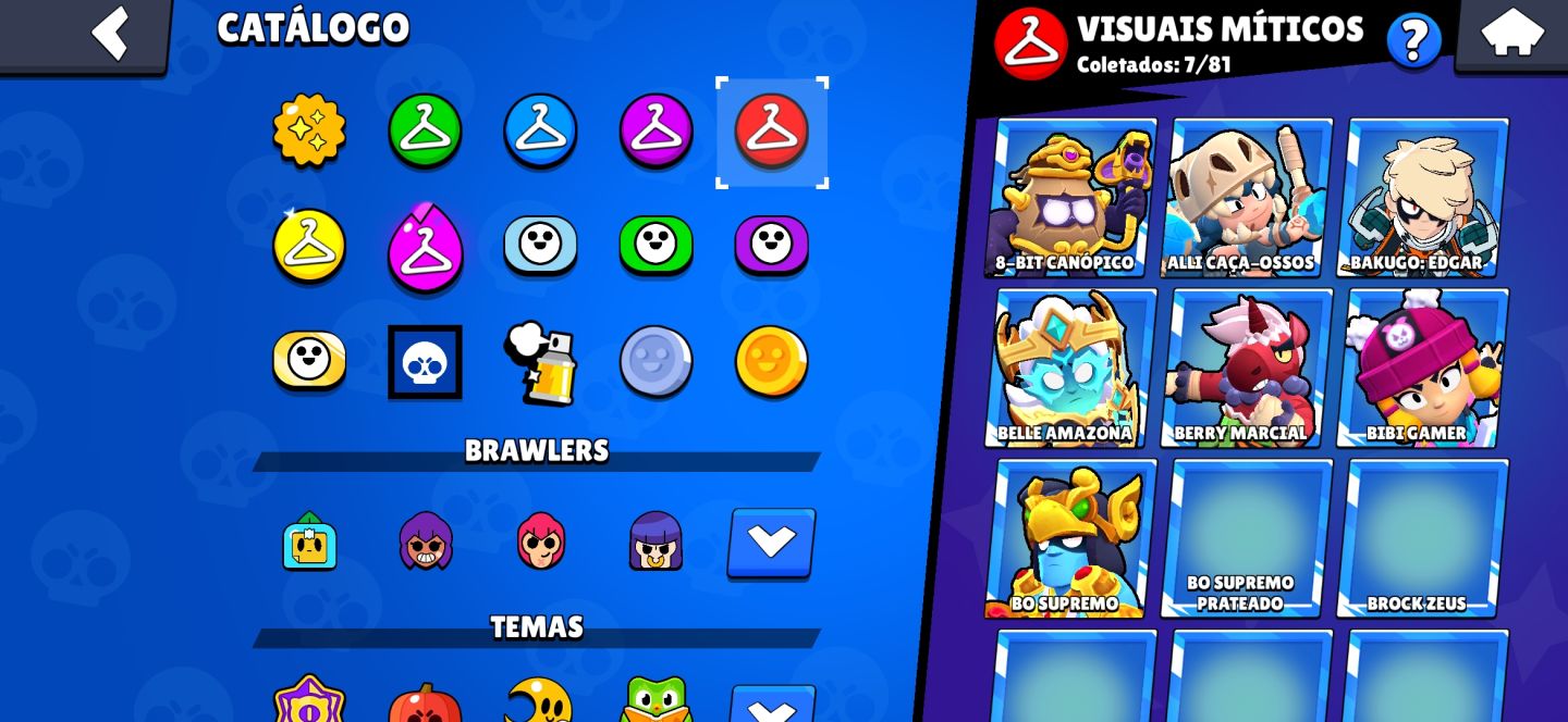 CONTA BRAWL STARS RARA E ANTIGA [50K TROFÉU]