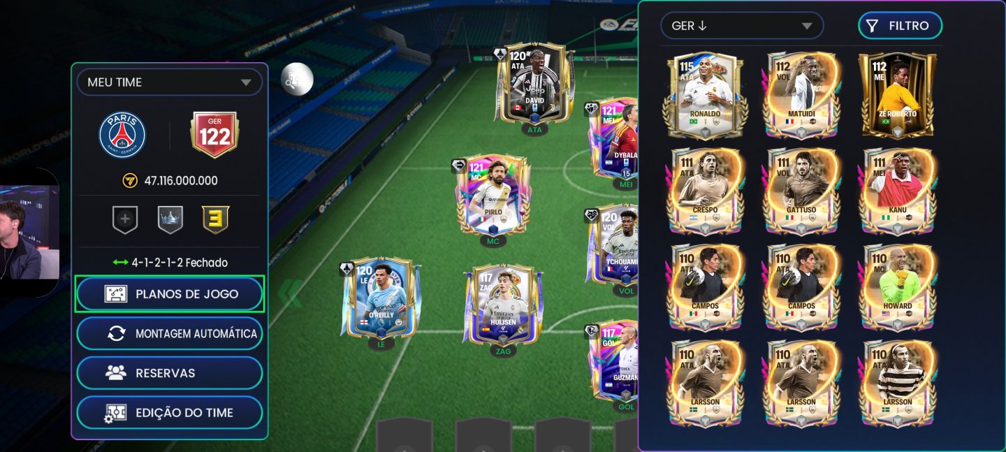[MENOR PREÇO!] CONTAS DE FIFA MOBILE/EA FC MOBILE - GER 122 PERTO DO GER 123/124