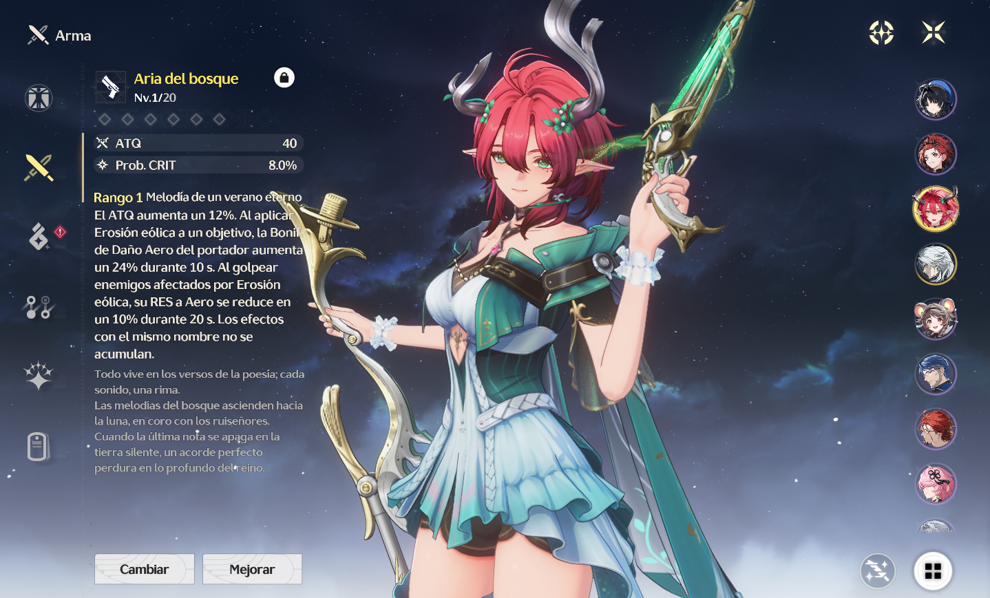 CONTA WUTHERING WAVES COM LYNAE + PERSONAGENS T5