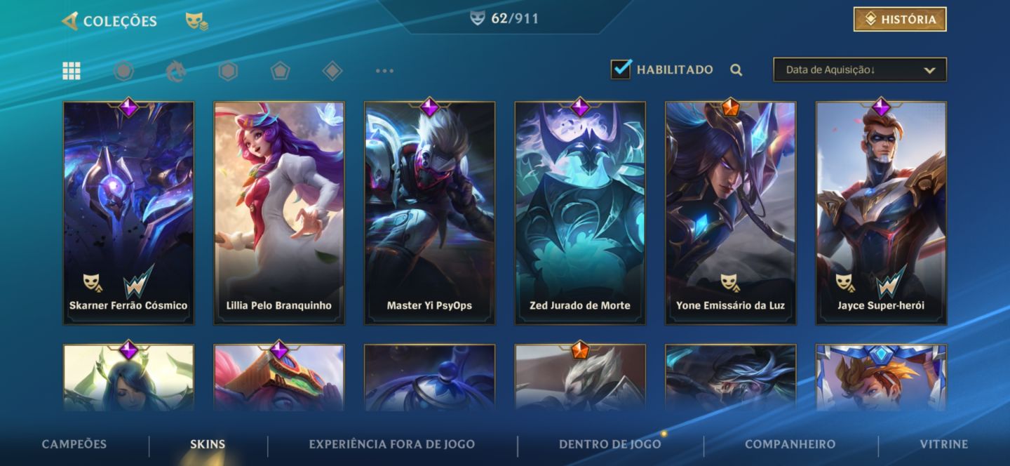 Conta Wild Rift Elo Grão-Mestre 2 Ex Desafiante