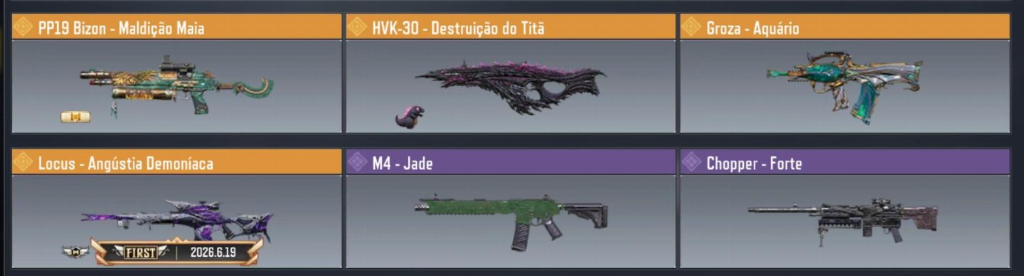 Conta com algumas míticas call of duty mobile