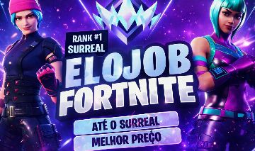 ELOJOB FORTNITE do bronze ao surreal (MENOR PREÇO) APENAS ZERO BUILD