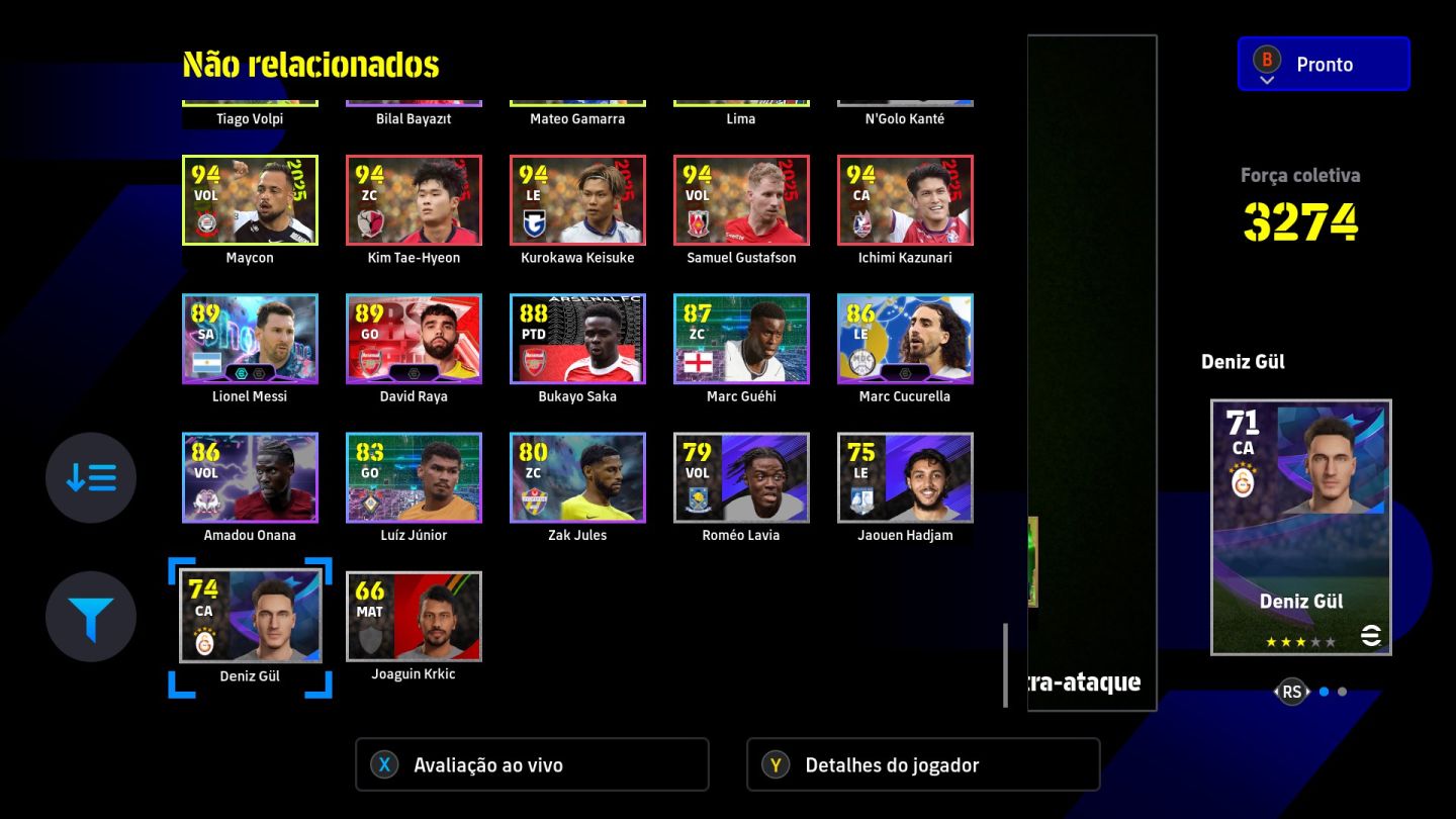 Conta eFootboll (steam) muitos jogadores meta