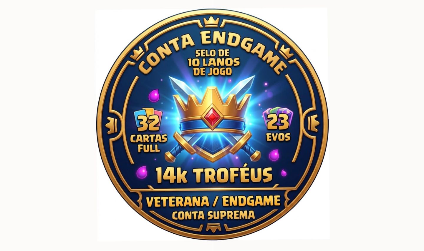 Conta Clash Royale 10 Anos 14k Trofeus (32 Cartas Nv 16, 23 Evos) + CoC 13 etc.