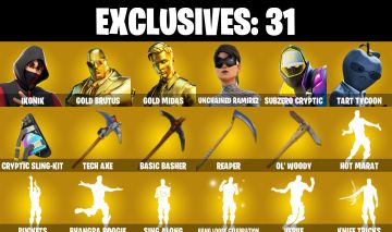 CONTA FN COM IKONIK-GOLD MIDAS-TRYHARD 205 SKINS