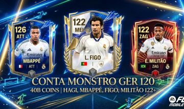 FC Mobile GER 120 | 40 Bilhões Coins | Hagi 122, Militão 124, Mbappé