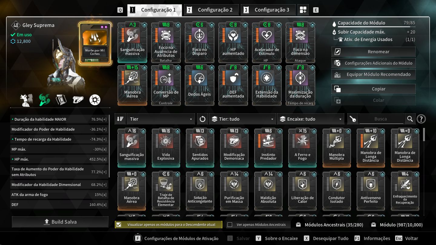 CONTA ENDGAME THE FIRST DESCENDANT | RANK 28 - 13 DESCENDANT FULL BUILD