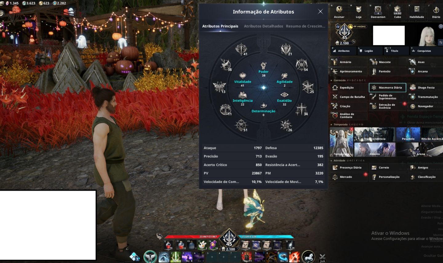 Gladiador/lvl 45/92k cp/2100gs/server Azphel