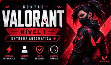 CONTAS VALORANT NIVEL 1 + ENTREGA AUTOMATICA