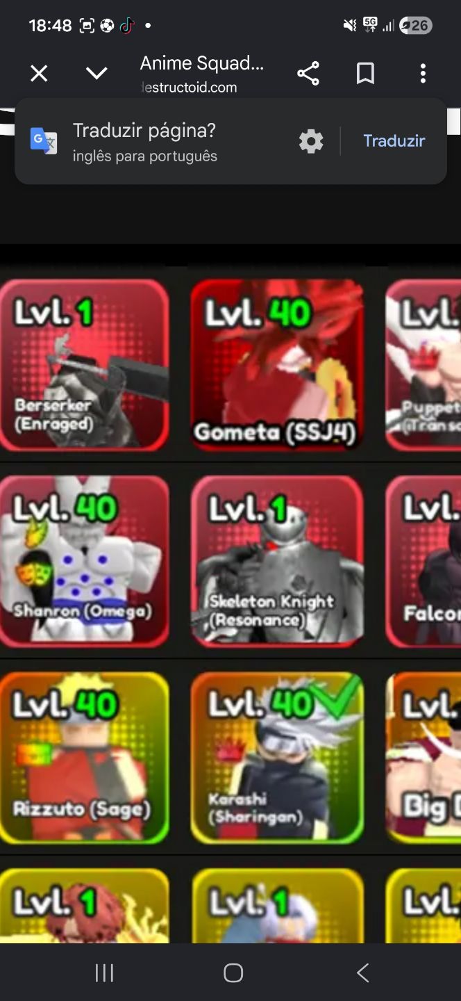 (MEGAAAA PROMOÇÃO 50%OFF)NEW ANIME SQUADRON UPDT 1.0 (LOJA MAIS COMPLETA)