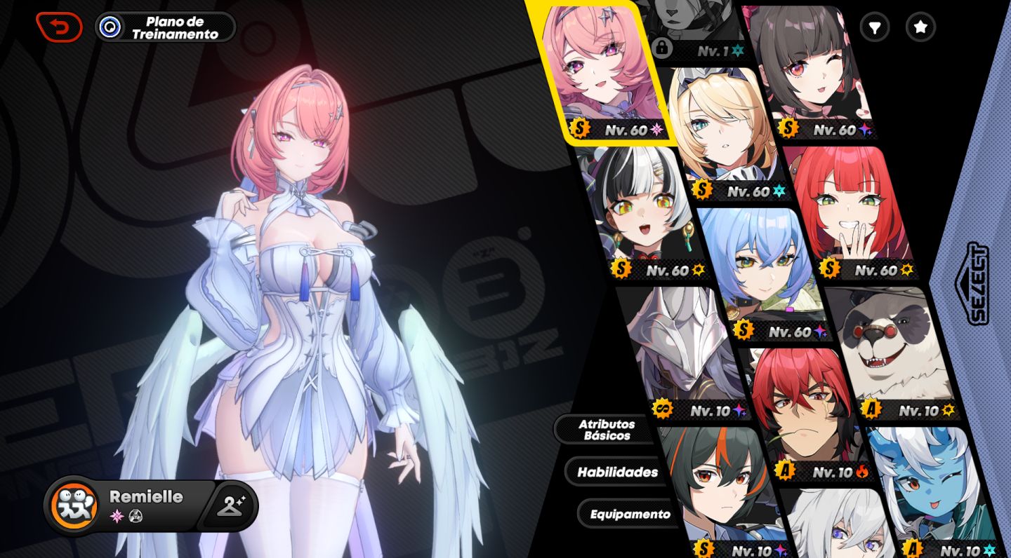 CONTA DE ZZZ LVL 55 6 PERSONAGENS EXCLUSIVOS e 5 MOTORES EXCLUSIVOS