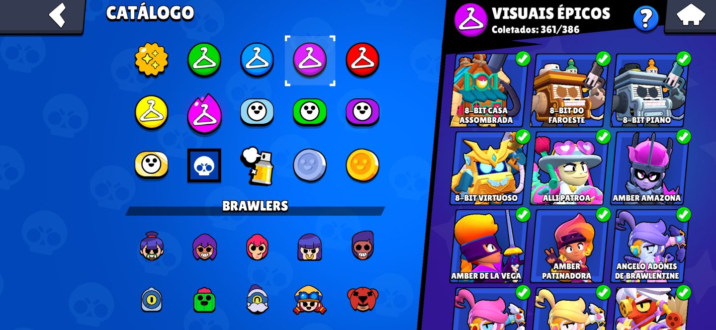 (50% OFF)Brawl Stars FULL | 130K Troféus + 773 Skins (2Frank Rei) + Fama Alien 2