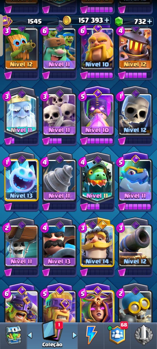 Conta Clash Royale com 9 anos e 11k de troféus