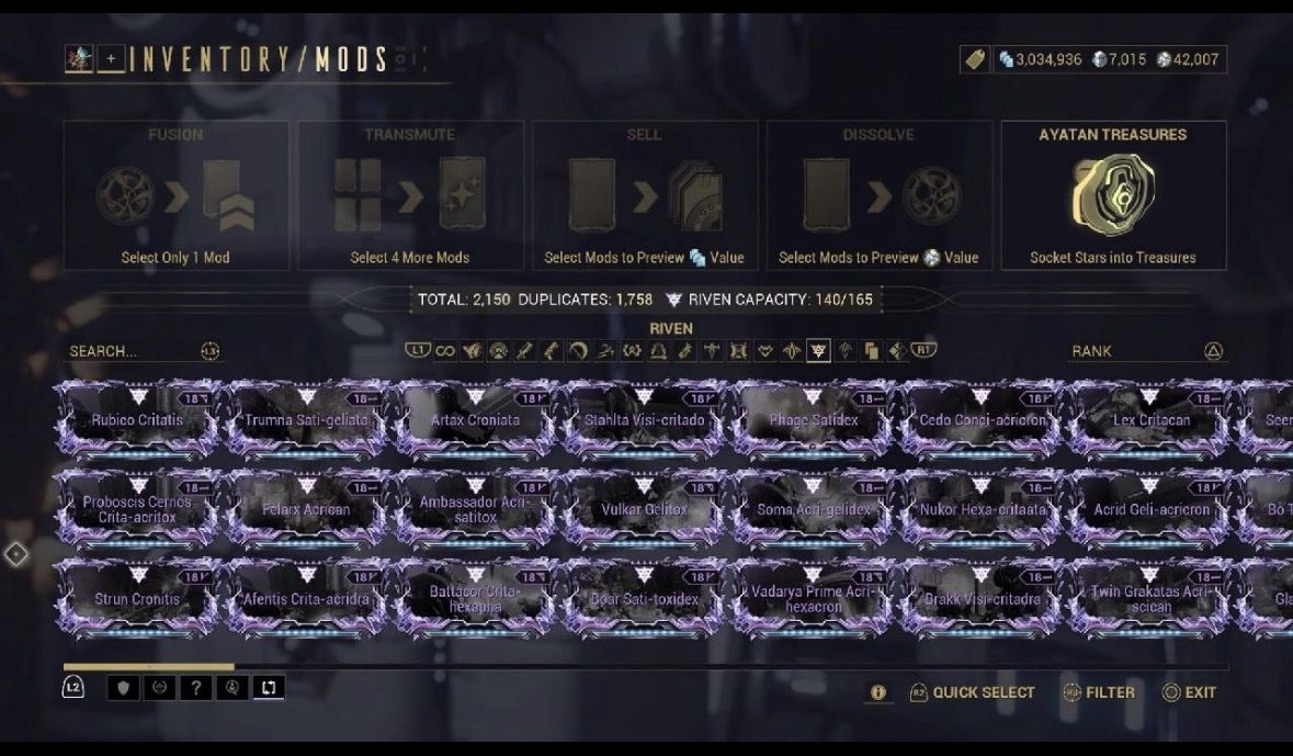 Conta MR 18 + 7k de platinas
