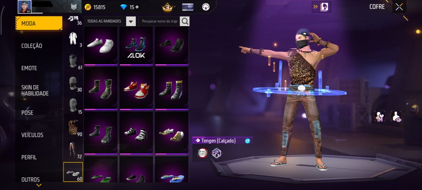 Conta de Free Fire 4 anos AP