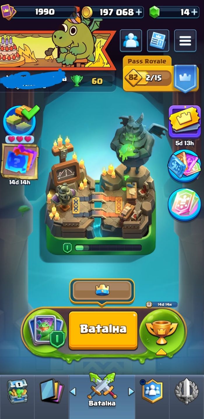 CONTA CLASH ROYALE 14.000 - END GAME