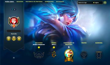 SKIN RIVEN EMISSÁRIA LENDÁRIA + [ RANQUEADA DESBLOQUEADA ] + [ TROCA NICK ]