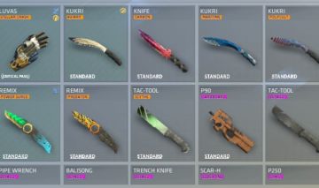 CONTA CRITICAL OPS ANTIGA, 444 SKINS DE ARMA E 9 SKINS DE FACA